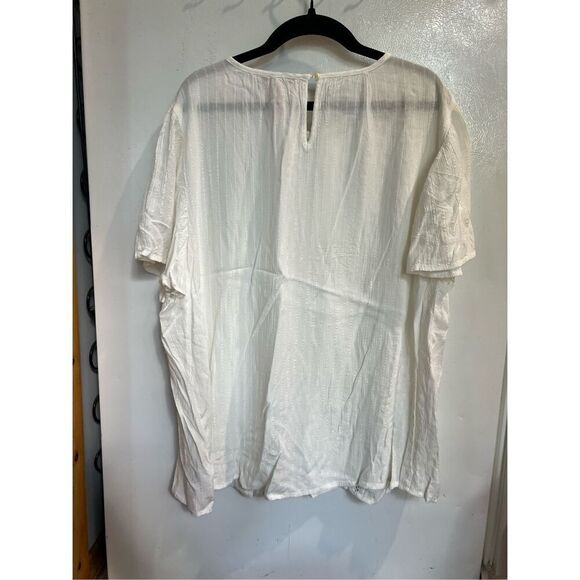 Knox Rose White Blouse Woman’s Size Large NEW - Picture 7 of 9
